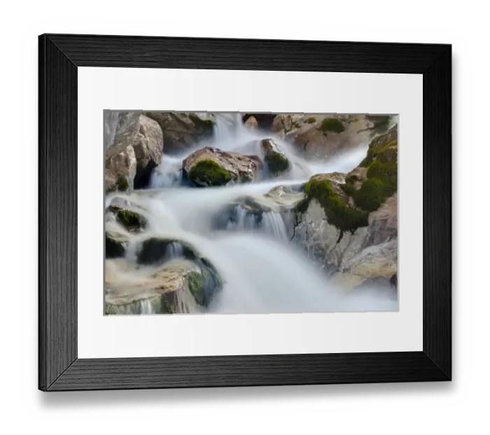 Framed Print : Valley Hoellental, Wetterstein mountain chain during late fall close to Garmisch-Partenkirchen