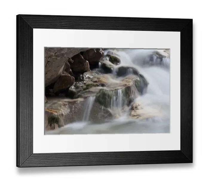 Framed Print : Valley Hoellental, Wetterstein mountain chain during late fall close to Garmisch-Partenkirchen