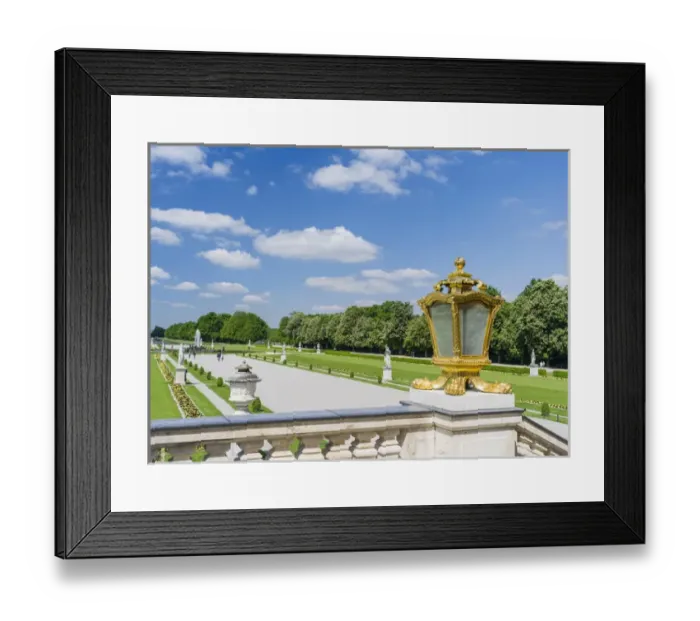 Framed Print : Nymphenburg Palace and Park in Munich. Nymphenburg Palace, with its Park, gardens Framed Print : Nymphenburg Palace and Park in Munich. Nymphenburg Palace, with its Park, gardens