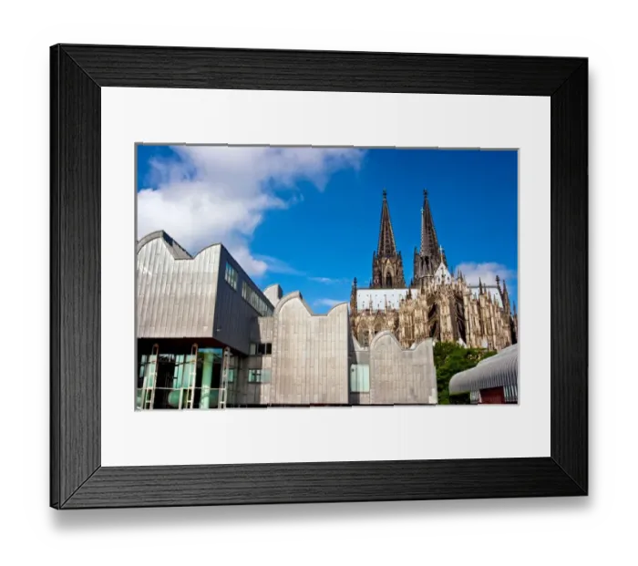 Framed Print : Cologne, Germany, Cologne Cathedral and the Ludwig museum, UNESCO World Heritage Site Framed Print : Cologne, Germany, Cologne Cathedral and the Ludwig museum, UNESCO World Heritage Site