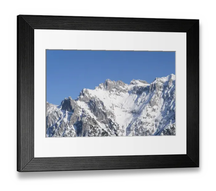Framed Print : The Karwendel Mountain Range near Mittenwald during winter Framed Print : The Karwendel Mountain Range near Mittenwald during winter
