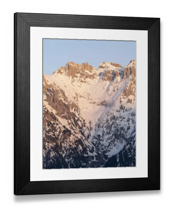 Framed Print : The Karwendel Mountain Range near Mittenwald during winter Framed Print : The Karwendel Mountain Range near Mittenwald during winter