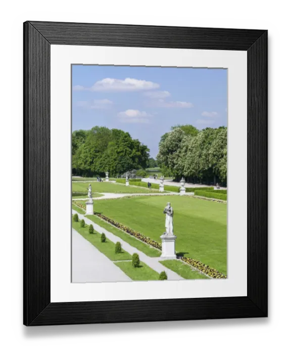 Framed Print : Nymphenburg Palace and Park in Munich. Nymphenburg Palace, with its Park, gardens Framed Print : Nymphenburg Palace and Park in Munich. Nymphenburg Palace, with its Park, gardens