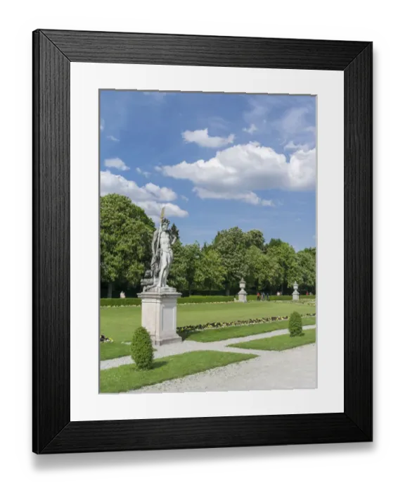 Framed Print : Nymphenburg Palace and Park in Munich. Nymphenburg Palace, with its Park, gardens Framed Print : Nymphenburg Palace and Park in Munich. Nymphenburg Palace, with its Park, gardens