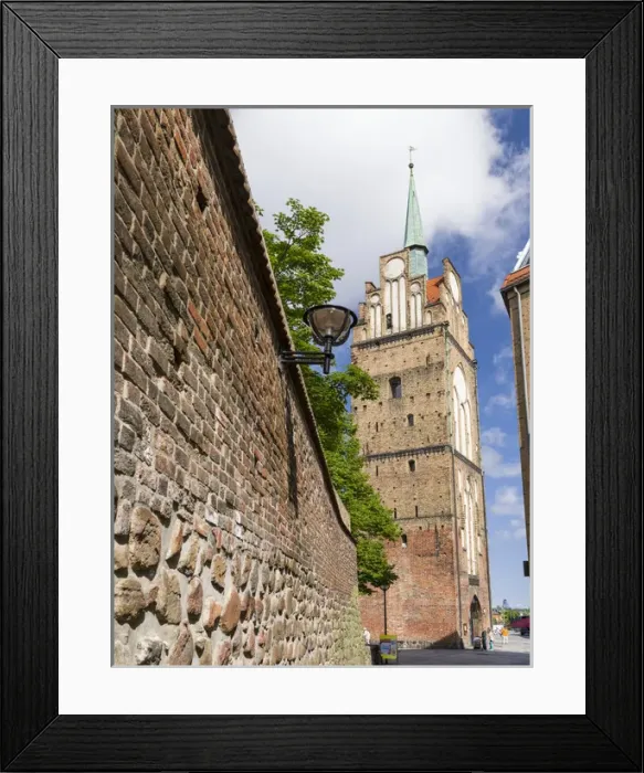 Framed Print : Town Gate Kroepeliner Tor. The hanseatic city of Rostock at the coast of the german baltic sea Framed Print : Town Gate Kroepeliner Tor. The hanseatic city of Rostock at the coast of the german baltic sea
