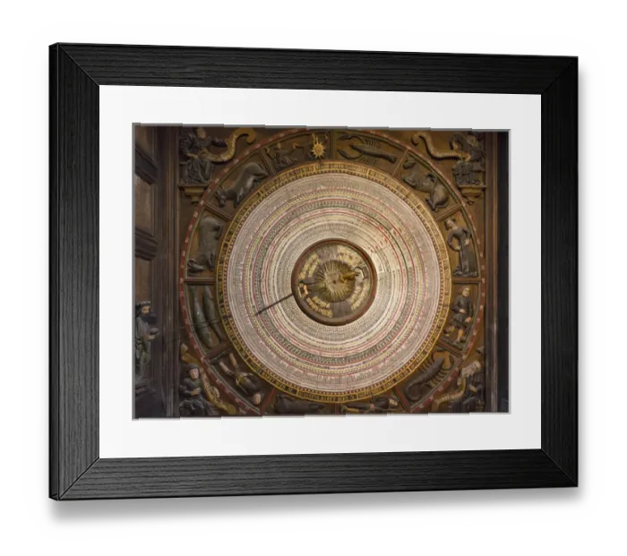 Framed Print : The medieval astronomic clock, the only one of its kind in good working condition Framed Print : The medieval astronomic clock, the only one of its kind in good working condition