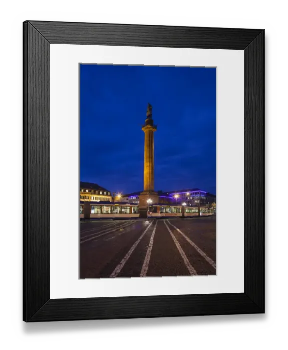 Framed Print : Germany, Hesse, Darmstadt, Marktplatz square, dawn