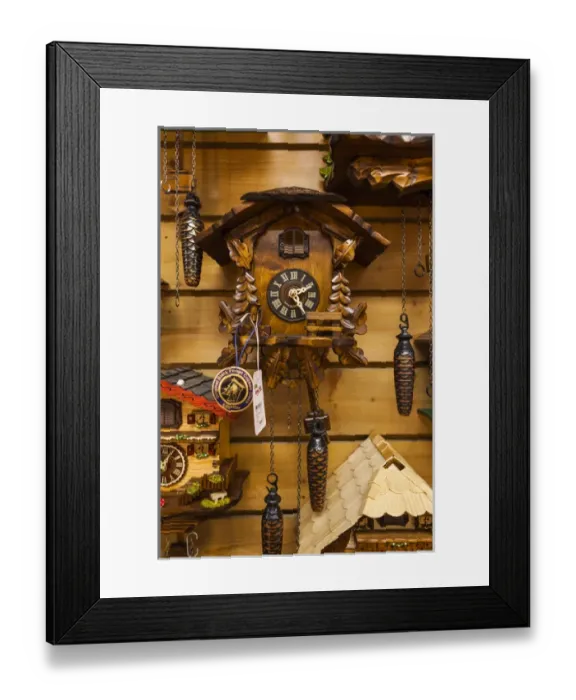 Framed Print : Germany, Baden-Wurttemburg, Black Forest, Triberg, cuckoo clocks for sale