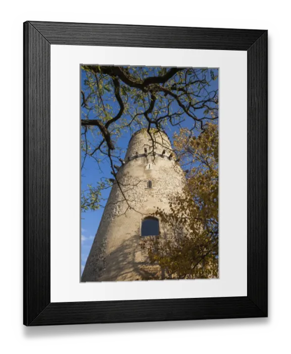 Framed Print : Germany, Nordrhein-Westfalen, Bad Godesberg, Godesburg Castle Tower atop Godesberg Hill