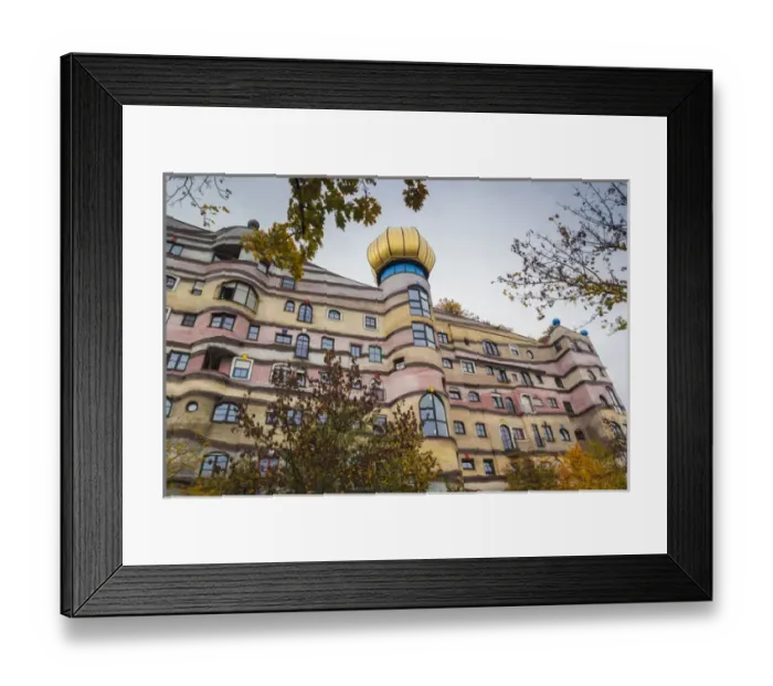 Framed Print : Germany, Hesse, Darmstadt, Waldspirale Residential Complex, designed by Austrian Framed Print : Germany, Hesse, Darmstadt, Waldspirale Residential Complex, designed by Austrian