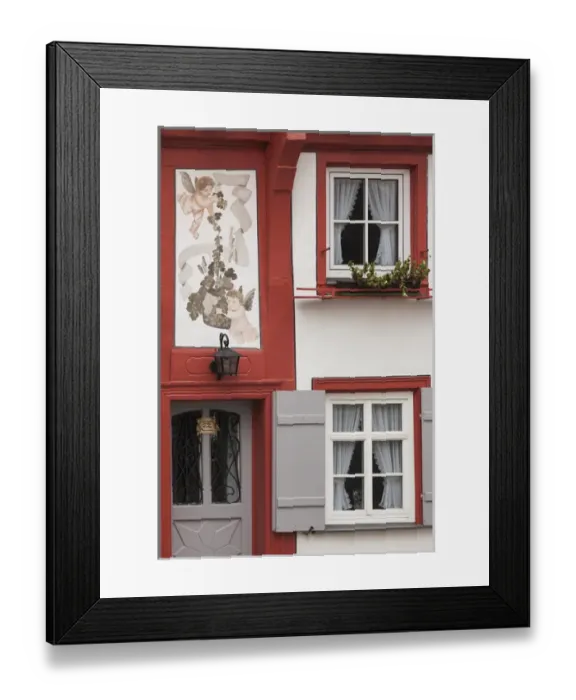 Framed Print : Germany, Rheinland-Pfalz, Boppard, building detail Framed Print : Germany, Rheinland-Pfalz, Boppard, building detail