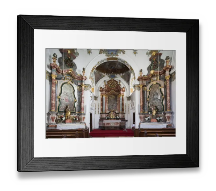 Framed Print : Germany, Bavaria, Fussen, Heilige Geist Spitalkirche church, interior Framed Print : Germany, Bavaria, Fussen, Heilige Geist Spitalkirche church, interior