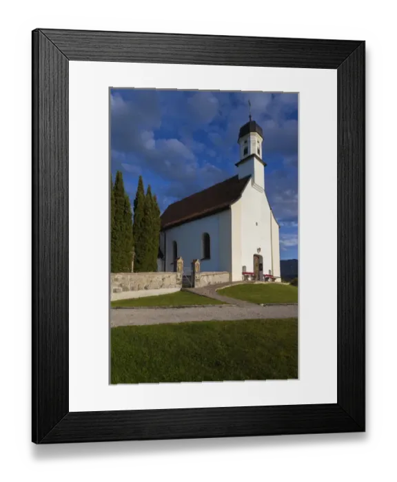 Framed Print : Germany, Bavaria, Berghof, St. Peterkirche chapel Framed Print : Germany, Bavaria, Berghof, St. Peterkirche chapel