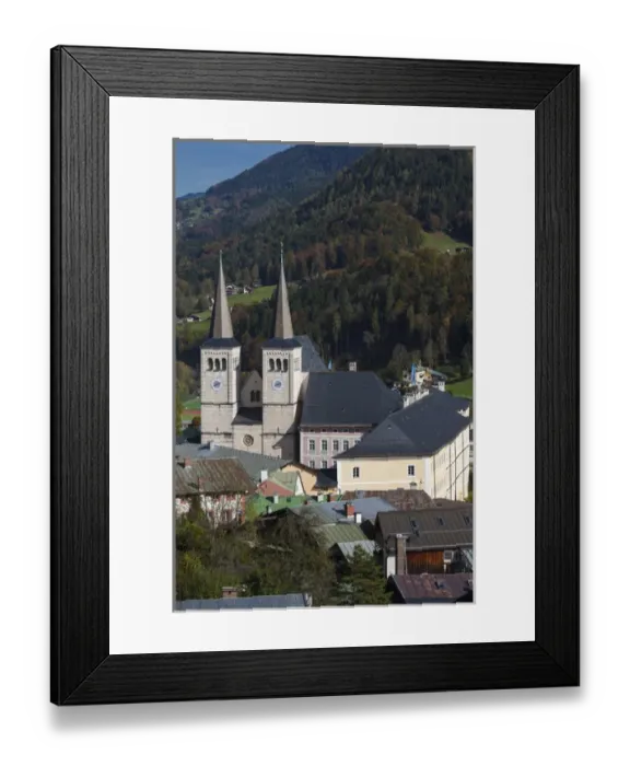 Framed Print : Germany, Bavaria, Berchtesgaden, Stiftskirche Sts Framed Print : Germany, Bavaria, Berchtesgaden, Stiftskirche Sts