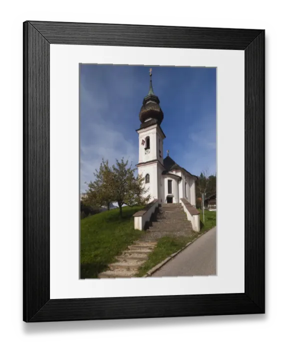 Framed Print : Germany, Bavaria, Maria Gern, Maria Gern village church