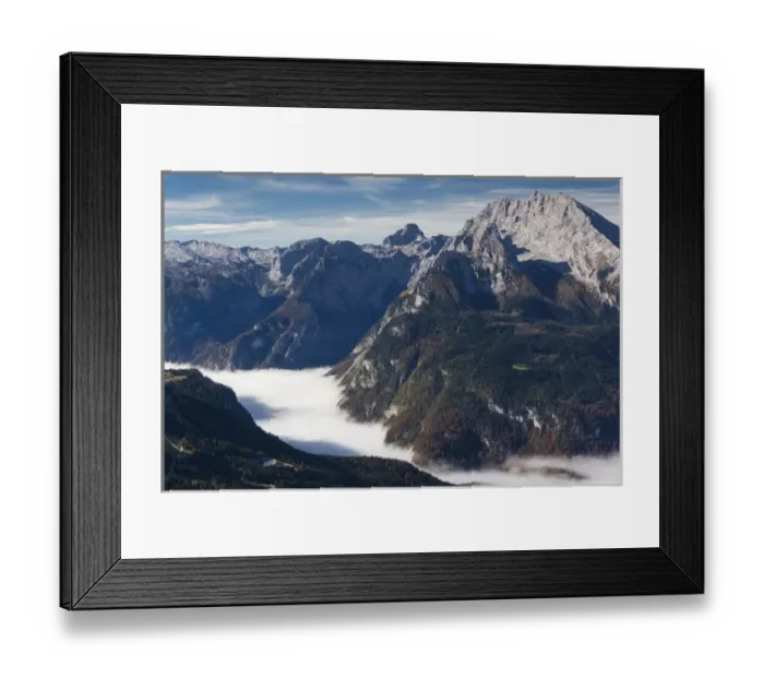 Framed Print : Germany, Bavaria, Obersalzberg, alpine landscape from the Kehlstein mountain, fall Framed Print : Germany, Bavaria, Obersalzberg, alpine landscape from the Kehlstein mountain, fall