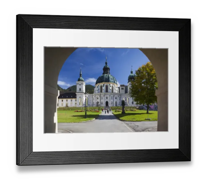 Framed Print : Germany, Bavaria, Ettal, Kloster Ettal monastery, exterior