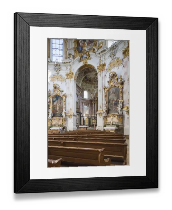 Framed Print : Germany, Bavaria, Ettal, Kloster Ettal monastery, interior Framed Print : Germany, Bavaria, Ettal, Kloster Ettal monastery, interior