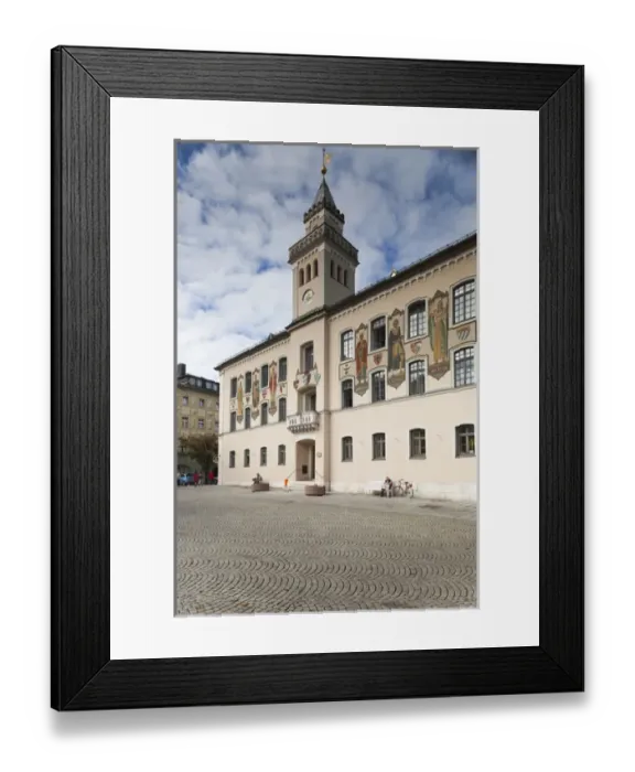 Framed Print : Germany, Bavaria, Bad Reichenhall, town hall Framed Print : Germany, Bavaria, Bad Reichenhall, town hall