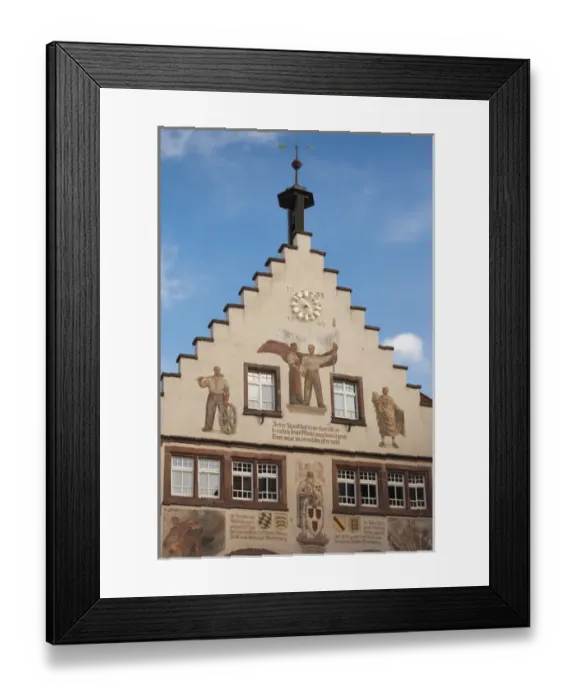 Framed Print : Germany, Baden-Wurttemburg, Black Forest, Schiltach, traditional building details, fall Framed Print : Germany, Baden-Wurttemburg, Black Forest, Schiltach, traditional building details, fall