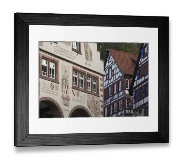 Framed Print : Germany, Baden-Wurttemburg, Black Forest, Schiltach, town hall Framed Print : Germany, Baden-Wurttemburg, Black Forest, Schiltach, town hall