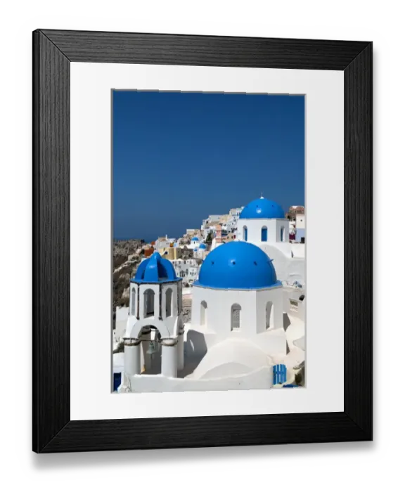 Framed Print : Greece, Santorini. The town of Oia on the island of Santorini Framed Print : Greece, Santorini. The town of Oia on the island of Santorini
