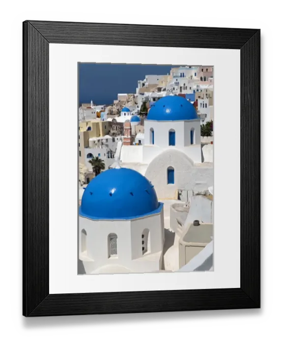 Framed Print : Greece, Santorini. The town of Oia on the island of Santorini Framed Print : Greece, Santorini. The town of Oia on the island of Santorini