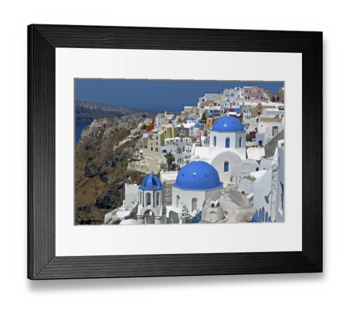 Framed Print : Greece, Santorini. The town of Oia on the island of Santorini Framed Print : Greece, Santorini. The town of Oia on the island of Santorini