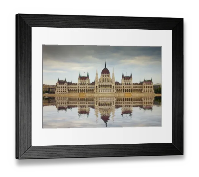 Framed Print : Europe, Hungary, Budapest. Parliament Building on Danube River Framed Print : Europe, Hungary, Budapest. Parliament Building on Danube River
