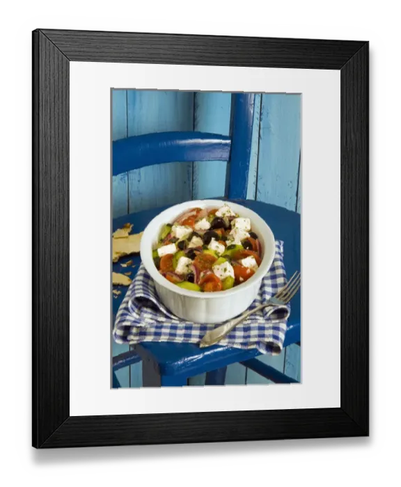 Framed Print : Greek salad