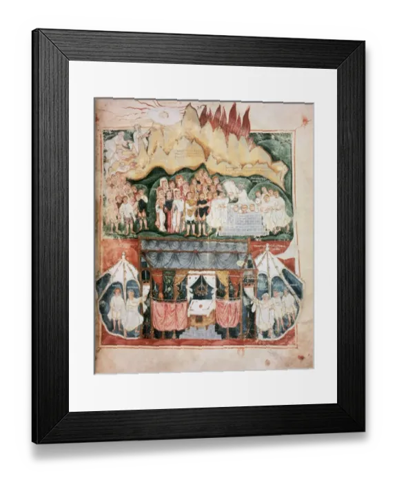 Framed Print : Visigothic art. VI-VII century. ASHBURNHAM OR TOURS Pentateuch. Hispano-Visigothic miniature Framed Print : Visigothic art. VI-VII century. ASHBURNHAM OR TOURS Pentateuch. Hispano-Visigothic miniature