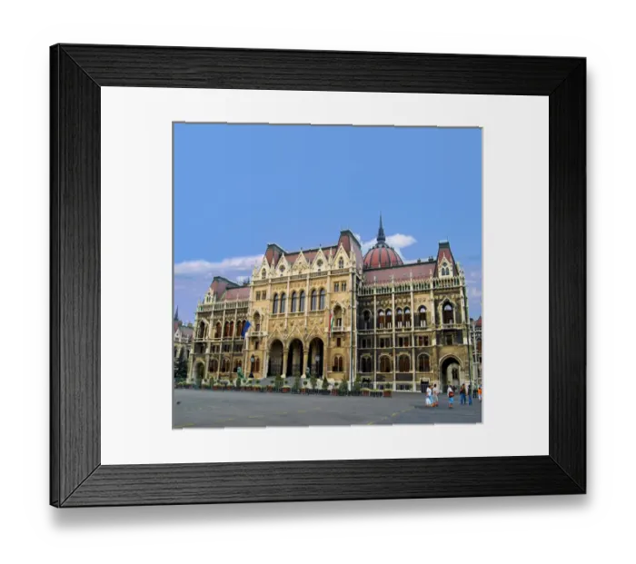 Framed Print : Hungary, Budapest, Parliament Building, view of the back