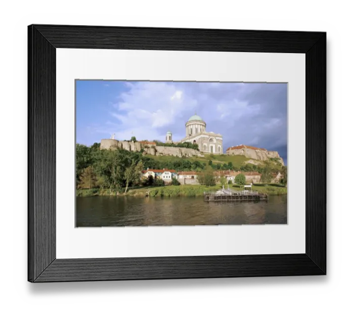 Framed Print : Basilica at a riverbank, Esztergom Basilica, Esztergom, Hungary. The largest in Hungary Framed Print : Basilica at a riverbank, Esztergom Basilica, Esztergom, Hungary. The largest in Hungary