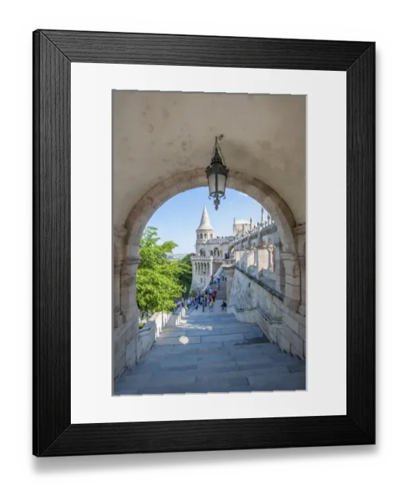 Framed Print : Europe, Hungary, Budapest, Fishermans Bastion