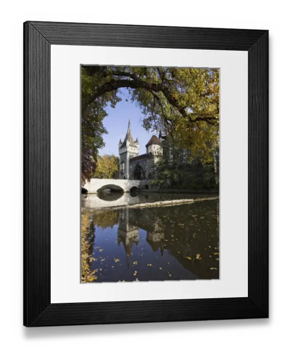 Framed Print : Vajdahunyad Castle in Budapest during fall, Hungary Framed Print : Vajdahunyad Castle in Budapest during fall, Hungary