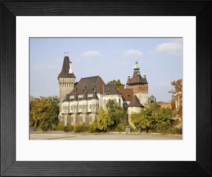 Framed Print : Vajdahunyad Castle in Budapest during fall, Hungary Framed Print : Vajdahunyad Castle in Budapest during fall, Hungary