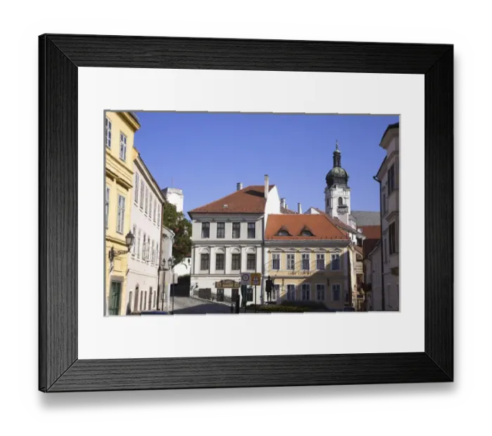 Framed Print : Old town of Gyor, Hungary