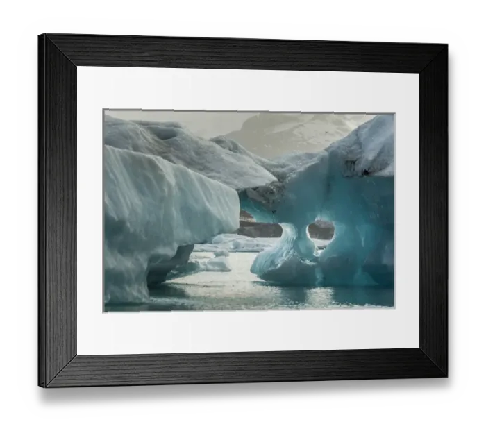 Framed Print : Europe, Iceland, Jokusarlon. Iceberg formations