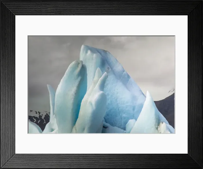 Framed Print : Europe, Iceland, Jokusarlon. Unusual iceberg formations