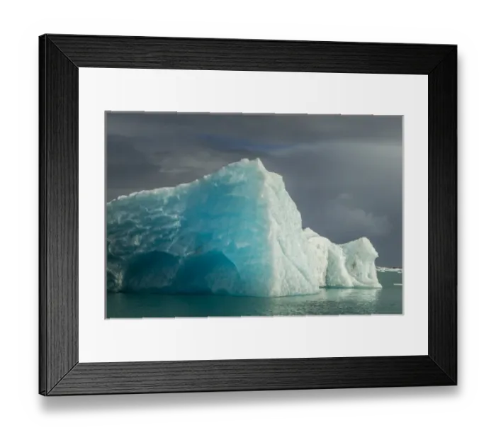 Framed Print : Europe, Iceland, Jokusarlon. Blue iceberg Framed Print : Europe, Iceland, Jokusarlon. Blue iceberg