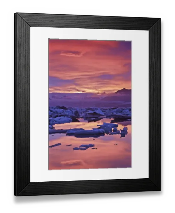 Framed Print : Europe, Iceland, Jokulsarlon Glacier Lagoon