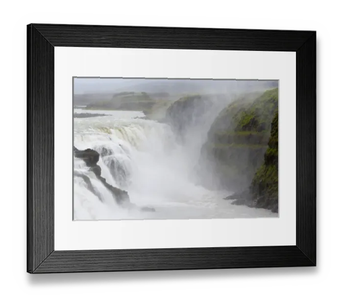 Framed Print : Europe, Iceland, Golden Circle, Gullfoss, Golden Falls. Image of one of the most powerful Framed Print : Europe, Iceland, Golden Circle, Gullfoss, Golden Falls. Image of one of the most powerful