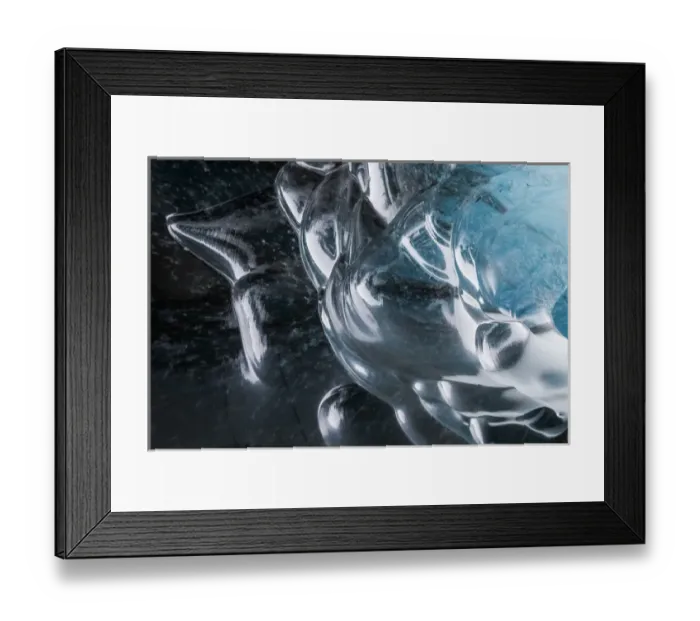 Framed Print : Europe, Iceland, Southwest Iceland, Skaftafell National Park, Vatnajokull Ice Caves