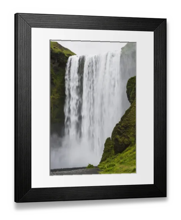 Framed Print : Europe, Iceland, Southwest Iceland, Skogafoss Framed Print : Europe, Iceland, Southwest Iceland, Skogafoss