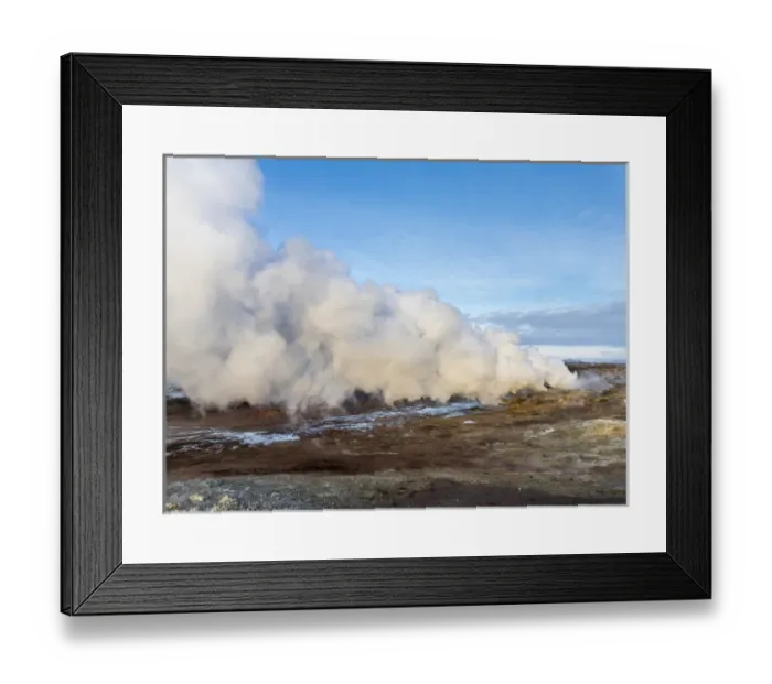 Framed Print : Geothermal area Gunnuhver on Reykjanes peninsula during winter. europe, northern europe Framed Print : Geothermal area Gunnuhver on Reykjanes peninsula during winter. europe, northern europe