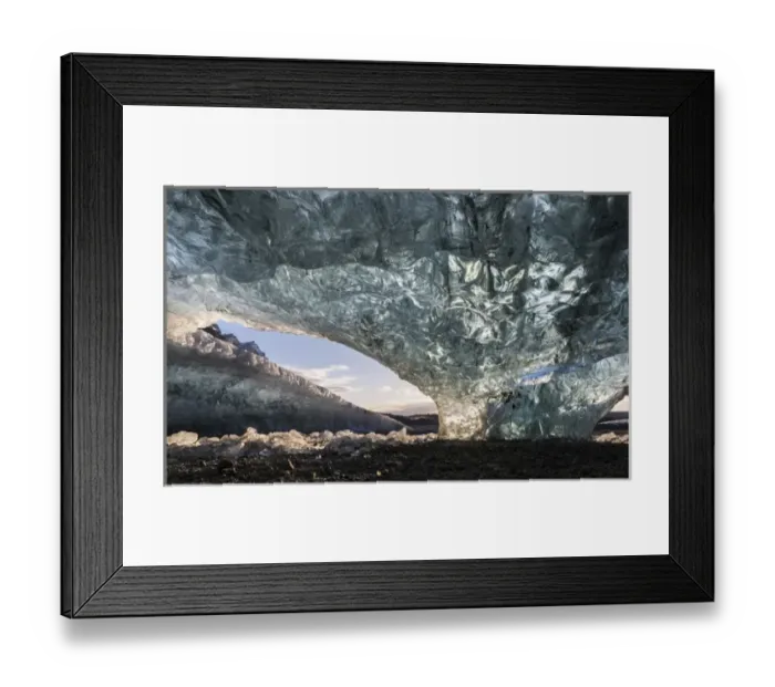 Framed Print : Ice cave in the glacier Breidamerkurjoekull in Vatnajoekull National Park. Entrance to the Ice Cave Framed Print : Ice cave in the glacier Breidamerkurjoekull in Vatnajoekull National Park. Entrance to the Ice Cave