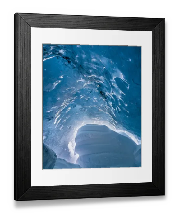 Framed Print : Ice cave in the glacier Breidamerkurjoekull in Vatnajoekull National Park. Entrance of the cave Framed Print : Ice cave in the glacier Breidamerkurjoekull in Vatnajoekull National Park. Entrance of the cave