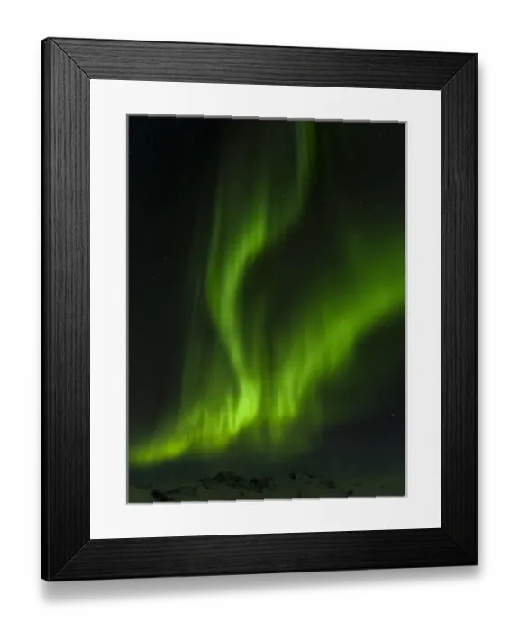 Framed Print : Northern Lights or aurora borealis over the mountains between Thingvellir and Laugarvatn Framed Print : Northern Lights or aurora borealis over the mountains between Thingvellir and Laugarvatn