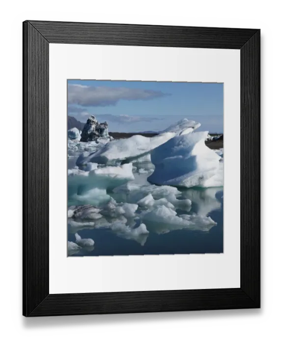 Framed Print : Iceberg formations broken off from the Breidamerkurjokull glacier, part of the Vatnajokull Framed Print : Iceberg formations broken off from the Breidamerkurjokull glacier, part of the Vatnajokull