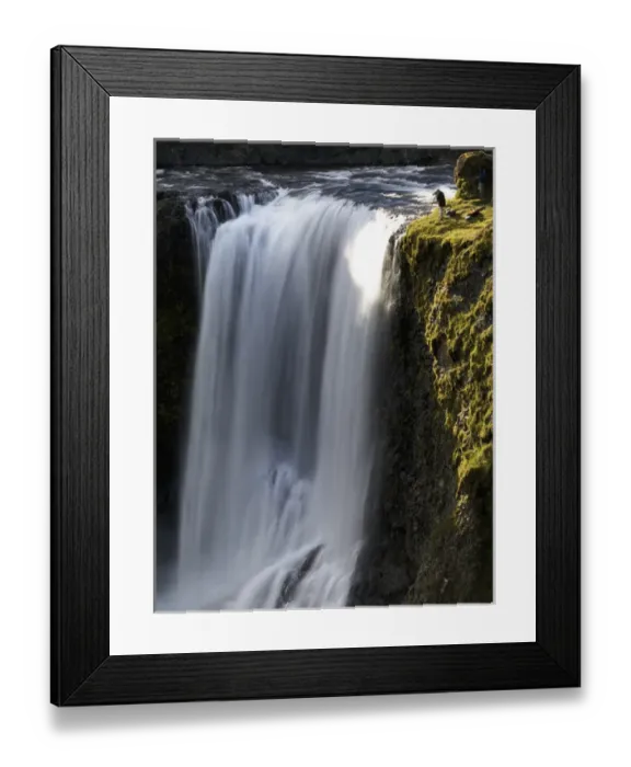 Framed Print : Fagrifoss waterfall on the road to Laki, Iceland Framed Print : Fagrifoss waterfall on the road to Laki, Iceland
